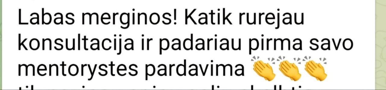Atsiliepimas apie strateginę augimo sesiją su Erika Karta